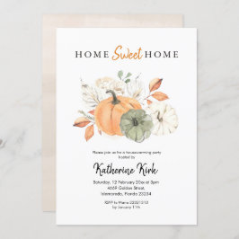 Pumpkin Home Sweet Home Housewarming Party Kaart
