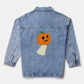 Pumpkin-hoofdspook Denim Jacket (Achterkant)