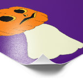 Pumpkin-hoofdspook Foto Afdruk (Hoek)