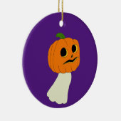 Pumpkin-hoofdspook Keramisch Ornament (Rechts)