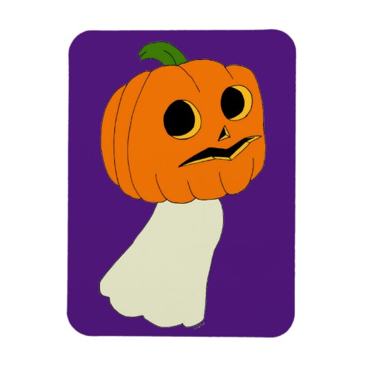 Pumpkin-hoofdspook Magneet (Verticaal)