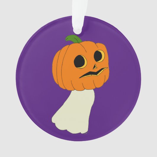 Pumpkin-hoofdspook Ornament (voorkant)
