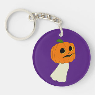 Pumpkin-hoofdspook Sleutelhanger