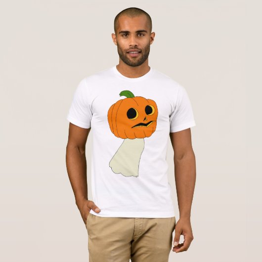 Pumpkin-hoofdspook T-shirt (Voorkant volledig)