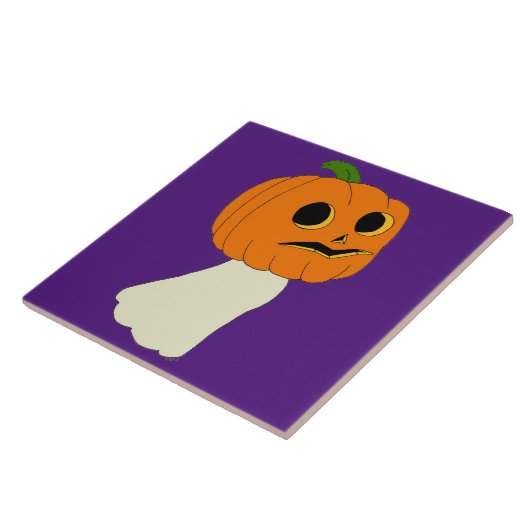 Pumpkin-hoofdspook Tegeltje (Zijkant)
