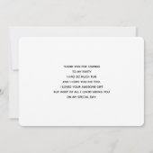 Pumpkin House met Ghost & Bats Dank u wel Bedankkaart (Achterkant)