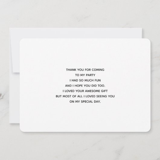 Pumpkin House met Ghost & Bats Dank u wel Bedankkaart (Achterkant)