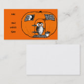  Pumpkin House Owl Visitekaartje (Voorkant / Achterkant)