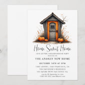 Pumpkin Housewarming Party Home Sweet Home Kaart (Voorkant / Achterkant)