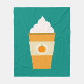 Pumpkin-ijslatkoffie Fleece Deken (Voorkant)