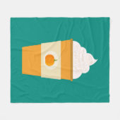 Pumpkin-ijslatkoffie Fleece Deken (Voorkant (Horizontaal))