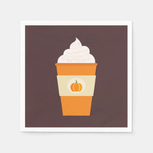 Pumpkin-ijslatkoffie Servet