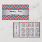 Pumpkin Ikat ZigZag Pocket 2019 Agenda Visitekaartje (Voorkant / Achterkant)