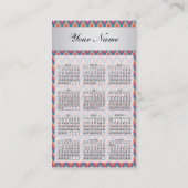 Pumpkin Ikat ZigZag Pocket 2019 Agenda Visitekaartje (Achterkant)