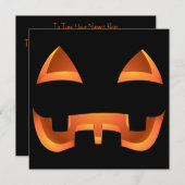 Pumpkin Invitations Custom Halloween Kaarten (Voorkant / Achterkant)