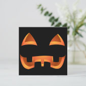 Pumpkin Invitations Custom Halloween Kaarten (Staand voorkant)