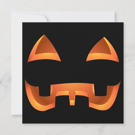 Pumpkin Invitations Custom Halloween Kaarten (Voorkant)