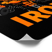 Pumpkin Iron Halloween Gym Workout Lifting Pun Fun Poster (Hoek)