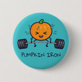 Pumpkin Iron Pun Ronde Button 5,7 Cm (Voorkant)