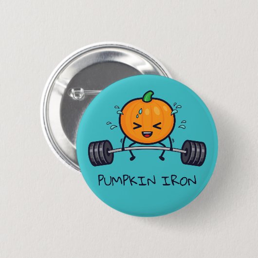 Pumpkin Iron Pun Ronde Button 5,7 Cm (Voorkant /achterkant)