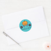 Pumpkin Iron Pun Ronde Sticker (Envelop)