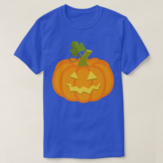 Pumpkin Jack O' Lantern Face, Evil Smile, Hallowee T-shirt (Design voorkant)
