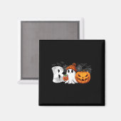 Pumpkin Jack O Lantern Ghost Boo Halloween Kostuum Magneet (Voorkant / Achterkant)