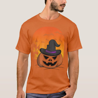 Pumpkin Jack O Lantern Scary Halloween Party Pumpk T-shirt