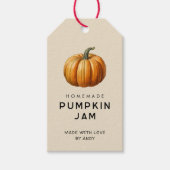 Pumpkin jam label cadeaulabel (Voorkant)