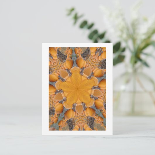 Pumpkin Kaleidoscope Briefkaart (Staand voorkant)