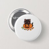 Pumpkin Kat Parade Essential T-shirt Ronde Button 5,7 Cm (Voorkant /achterkant)