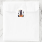 Pumpkin King Coon - Maine Coon Halloween Ronde Sticker (Tas)