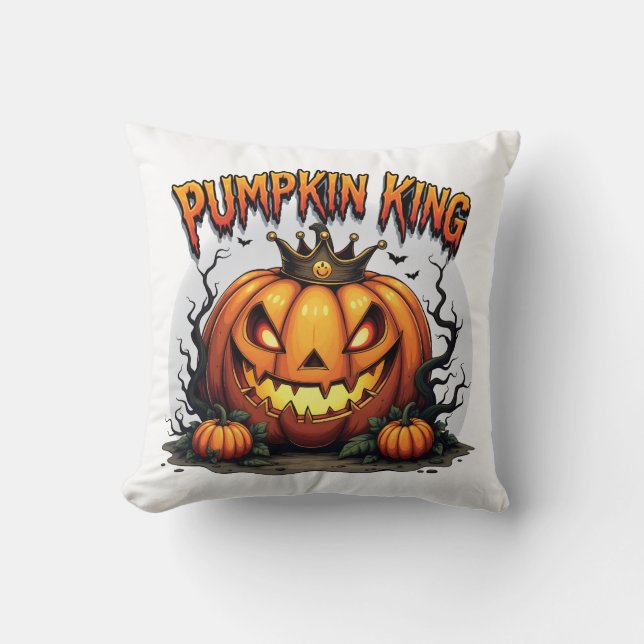 Pumpkin King - De heerser van Halloween Fun Kussen (Voorkant)