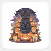 Pumpkin King Fold - Schotse Vouw Kat Halloween