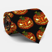 Pumpkin King - Jack O'Lantern Halloween Stropdas (Opgerold)