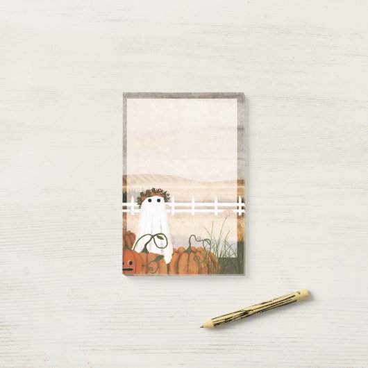 Pumpkin King-Notitieblok Post-it® Notes (Op bureau)