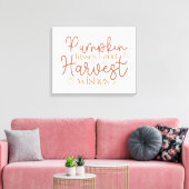 Pumpkin Kisses en Harvest Wishes Canvas Afdruk (Insitu (Woonkamer))