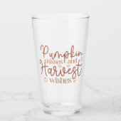 Pumpkin Kisses en Harvest Wishes Glas (Voorkant)