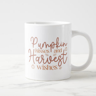 Pumpkin Kisses en Harvest Wishes Grote Koffiekop