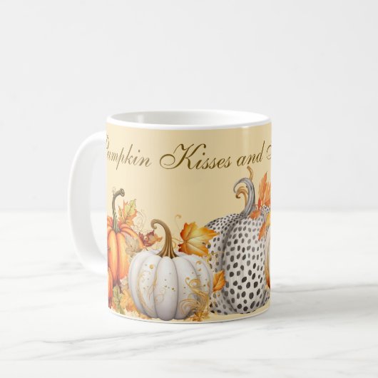 Pumpkin Kisses en Harvest Wishes Koffiemok (Voorkant links)