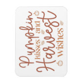 Pumpkin Kisses en Harvest Wishes Magneet (Verticaal)