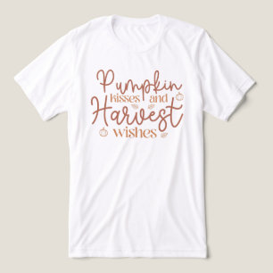 Pumpkin Kisses en Harvest Wishes Tri-Blend Shirt