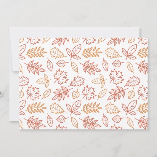 Pumpkin Kisses & Harvest Wishes Nieuwe Baby Kaart (Achterkant)