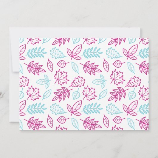 Pumpkin Kisses & Harvest Wishes Photo Cards Kaart (Achterkant)