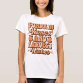 Pumpkin Kisses & Harvest Wishes T-shirt (Voorkant)