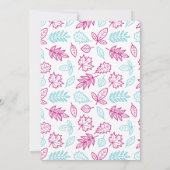 Pumpkin Kisses & Harvest Wishes Thanksgiving Party Kaart (Achterkant)