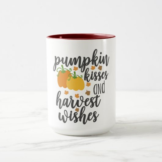 pumpkin kisses oogst wenst ontwerp van mok voor ko (Midden)
