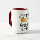 pumpkin kisses oogst wenst ontwerp van mok voor ko (Voorkant links)