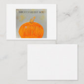 Pumpkin Kisses White Flat Note Kaart Notitiekaartje (Voorkant / Achterkant)