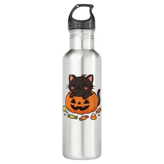 Pumpkin Kitty Parade Essential T-Shirt Waterfles (Voorkant)